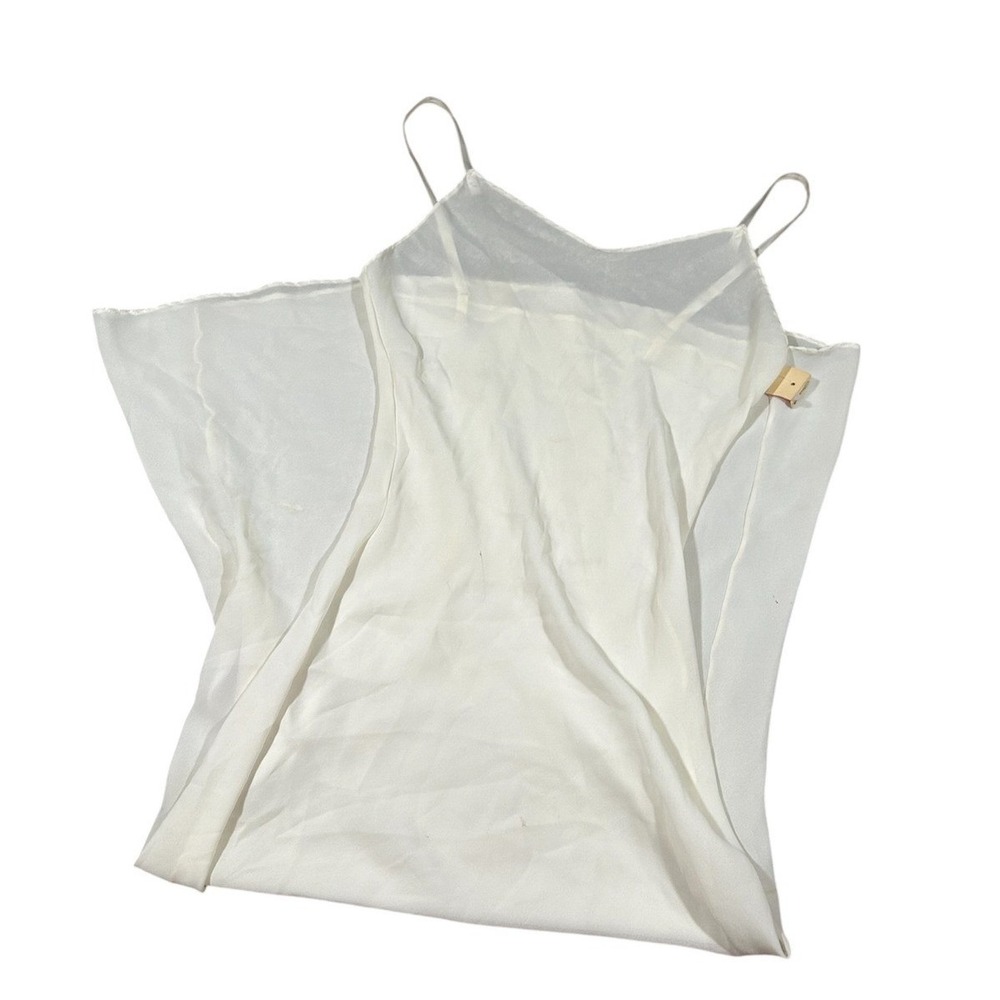 Size 34 Vintage Wondermaid Ivory Slip Dress Sheer‎ Nylon Lingerie Nightgown NWT